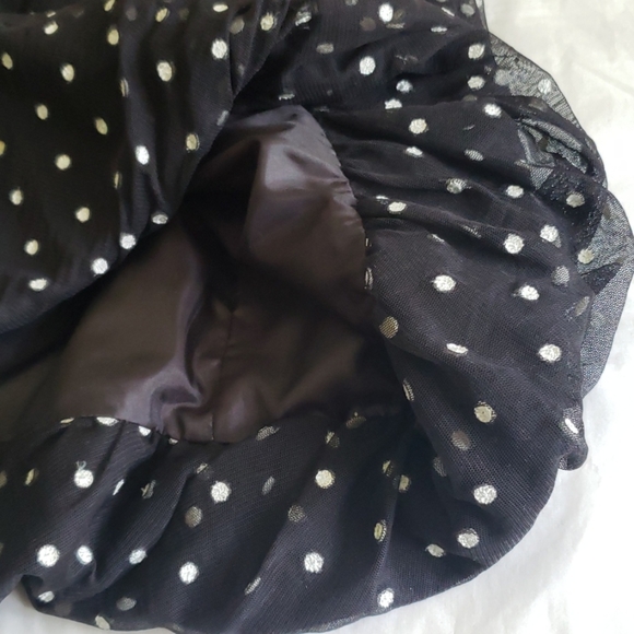 St.John NEW Balloon Skirt Mesh Top Women's BLACK & WHITE NWT - Picture 3 of 15